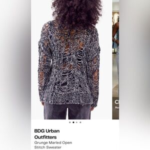NWT BDG Urban Outfitters - Grunge Marled Open Stitch Sweater